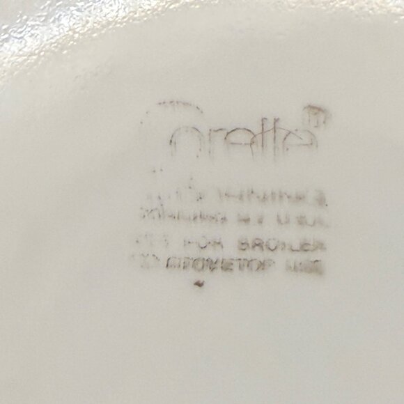 Corelle White Bread Plates Ribbon Bouquet Gray Flower Design Set Of 4 Vintage - Picture 3 of 7